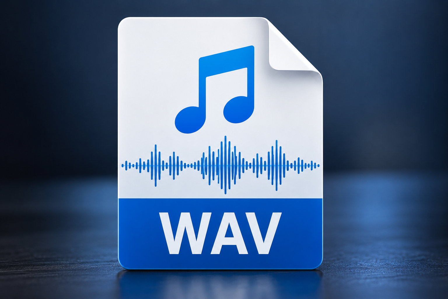 WAV audio file icon